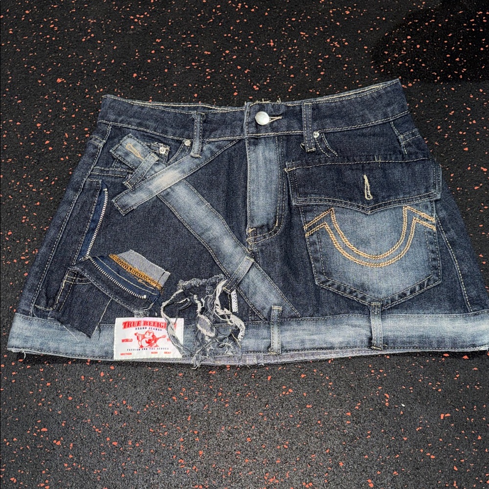 True Religion Denim Mini Skirt